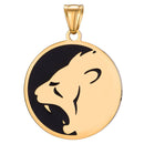 aqasha® Anhänger Sternzeichen Schmuck - Halskette - Löwe (3,3x3,3 cm)