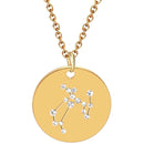 aqasha® Anhänger Sternzeichen Schmuck - Halskette - Schütze (2x2 cm)