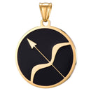 aqasha® Anhänger Sternzeichen Schmuck - Halskette - Schütze (3,3x3,3 cm)