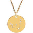 aqasha® Anhänger Sternzeichen Schmuck - Halskette - Steinbock (2x2 cm)