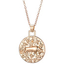 aqasha® Anhänger Sternzeichen Schmuck - Halskette - Stier (3x3 cm)