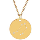 aqasha® Anhänger Sternzeichen Schmuck - Halskette - Waage (2x2 cm)