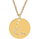 aqasha® Anhänger Sternzeichen Schmuck - Halskette - Wassermann (2x2 cm)