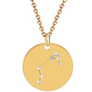 aqasha® Anhänger Sternzeichen Schmuck - Halskette - Widder (2x2 cm)