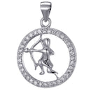 Antonia Langsdorf Anhänger Sternzeichen Schütze - Halskette - 925 Silber (2,2x1,9 cm)