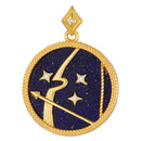 Antonia Langsdorf Anhänger Sternzeichen Schütze - Halskette - Silber Vergoldet (2x2 cm)