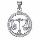 Antonia Langsdorf Anhänger Sternzeichen Waage - Halskette - 925 Silber (2,2x1,9 cm)