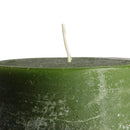 aqasha® Stumpenkerze Mon Ami Rustique - Paraffin - dunkelgrün (Höhe: 10cm, Ø = 10cm)