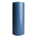 aqasha® Stumpenkerze - Paraffin - Brenndauer: 108 Std. - blau (Höhe: 20cm, Ø = 8cm)