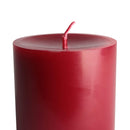 aqasha® Stumpenkerze - Paraffin - Brenndauer: 108 Std. - rot (Höhe: 20cm, Ø = 8cm)