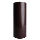 aqasha® Stumpenkerze - Paraffin - Brenndauer: 108 Std. - schwarz (Höhe: 20cm, Ø = 8cm)