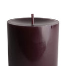 aqasha® Stumpenkerze - Paraffin - Brenndauer: 108 Std. - schwarz (Höhe: 20cm, Ø = 8cm)