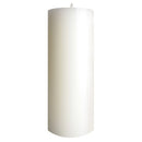 aqasha® Stumpenkerze - Paraffin - Brenndauer: 108 Std. - weiß (Höhe: 20cm, Ø = 8cm)