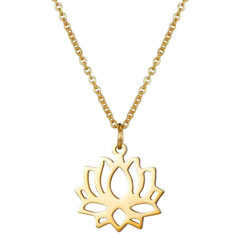 Sarina Kolibal Anhänger Talisman Lotusblume - Anhänger Halskette golden