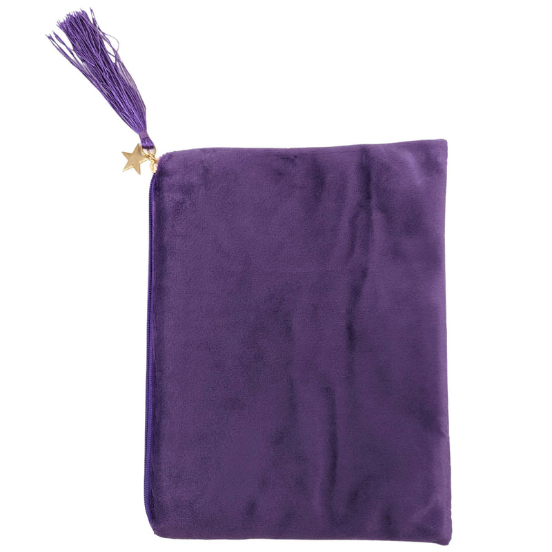 Tarot Pouch with Zipper, The Stars, Purple