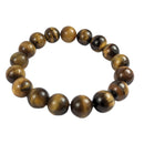 Tigerauge-Perlen Armband, Groß (Ø 12 mm)