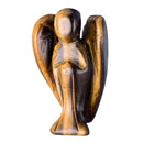 aqasha® Edelstein Tigerauge - Edelstein Schutzengel Statuette (5,1x3 cm)