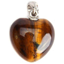 aqasha® Anhänger Tigerauge - Halskette - Herzform (2x2 cm)