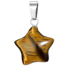 aqasha® Anhänger Tigerauge - Halskette - Stern (1,9x1,9 cm)