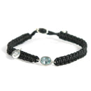 aqasha® Anhänger Topas facettiert - Armband - Makramee (0,7x0,9 cm)