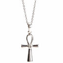 aqasha® Anhänger Topas, Sterlingsilber 925 - Halskette - Ankh (3x1,8 cm)