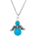aqasha® Anhänger Türkis - Halskette - Engel (2x1,5 cm)