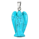 aqasha® Anhänger Türkis - Halskette - Engel (3,6x2,2 cm)