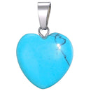 aqasha® Anhänger Türkis - Halskette - Herzform (1,6x1,6 cm)