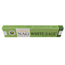 Vijayshree Golden Nag Californian White Sage, Weißer Salbei Räucherstäbchen, 15g, 21cm, Brenndauer 40min